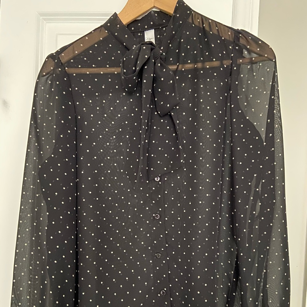 American Apparel Sheer chiffon blouse